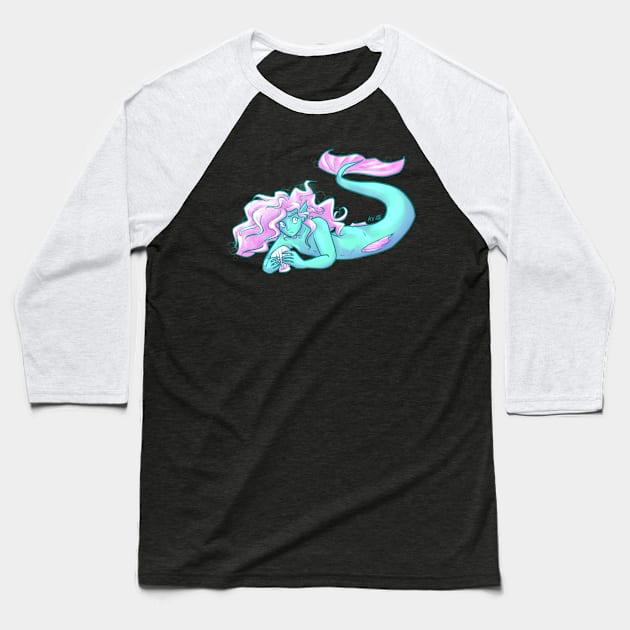 Mermaid Baseball T-Shirt by Kytri